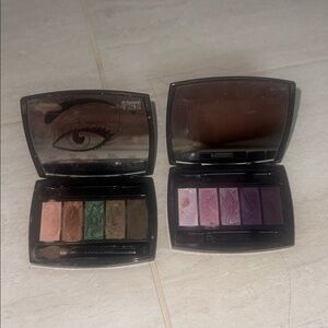 Lancome Dual Eyeshadow Palettes in Pink, Purple, Green & Brown Shades